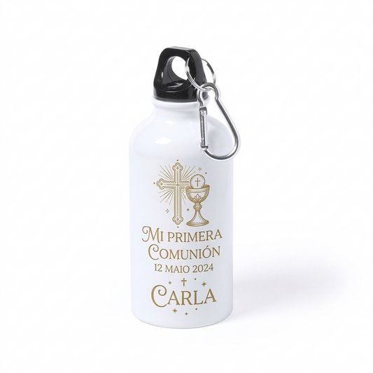 Bidón personalizado para comunión Greims con diseño de Primera Comunión