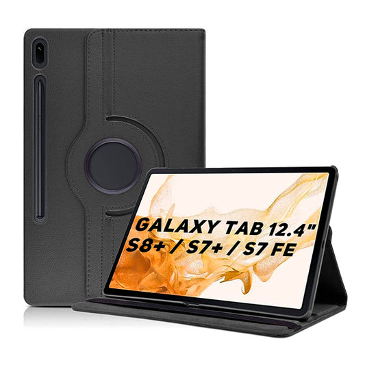 Funda para tablet Samsung Tab S7+ 12.4 giratoria personalizada foto logo