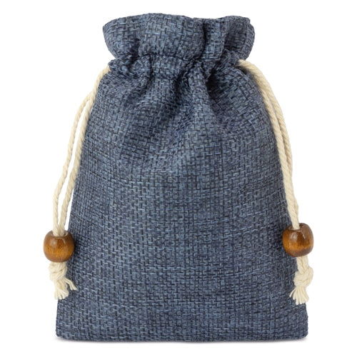 Bolsa de yute azul