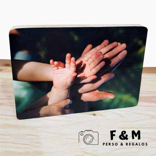Taco madera foto personalizado
