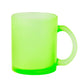 Taza cristal esmerilado verde comunión