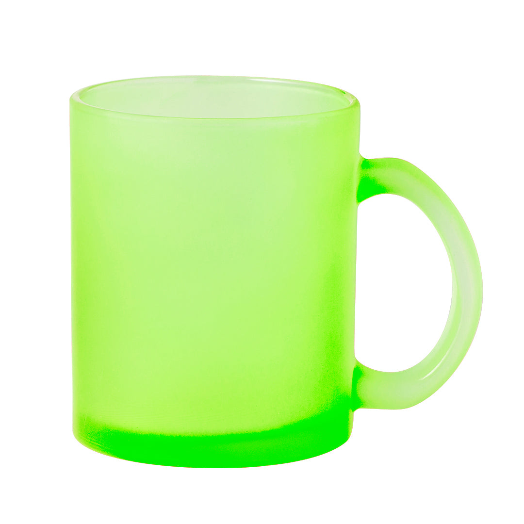 Taza cristal esmerilado verde comunión