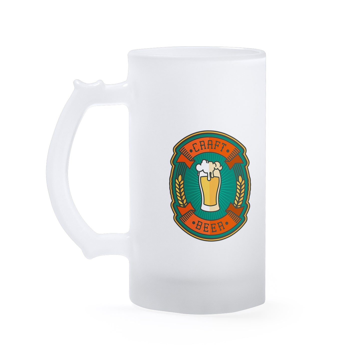 Jarra cerveza esmerilada personalizada con foto 500 ml