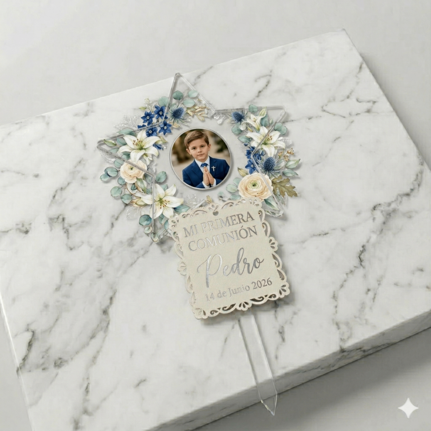 Topper para tarta de comunión - niño