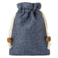 Bolsa de yute azul