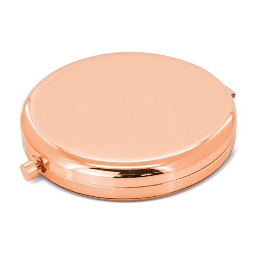 Espejo de bolsillo cerrado oro rosa