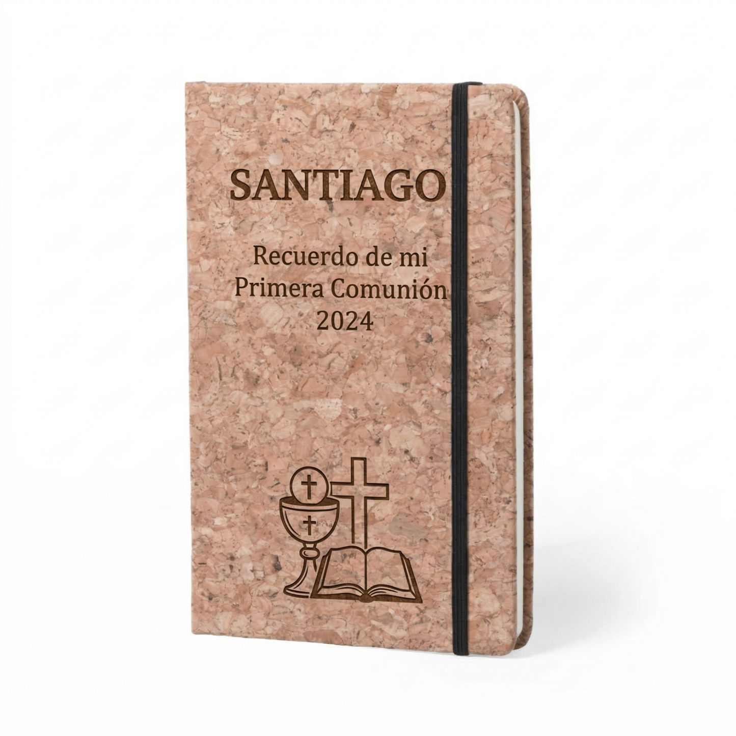 Bloc de notas de corcho personalizado para comunión