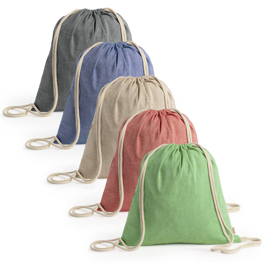 Mochilas de algodón reciclado en varios colores