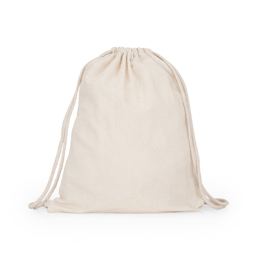 Mochila de tela de algodón natural
