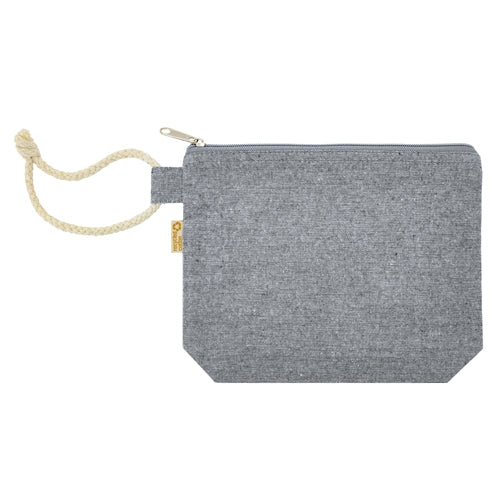 Neceser de algodón gris detalle