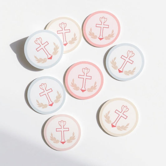 Pegatinas adhesivas personalizadas para comunión
