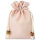 Bolsa de yute rosa