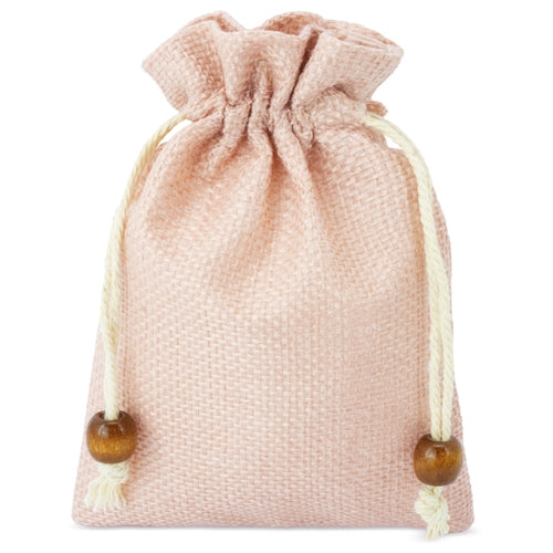Bolsa de yute rosa