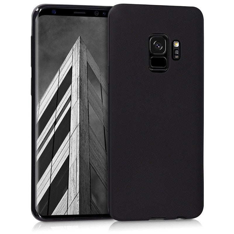 Funda para SAMSUNG GALAXY S9 personalizada NEGRA MATE carcasa GEL flexible con tu foto